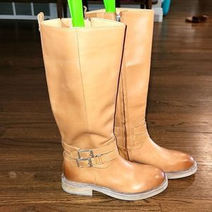 Sam Edelman tan leather knee high boots